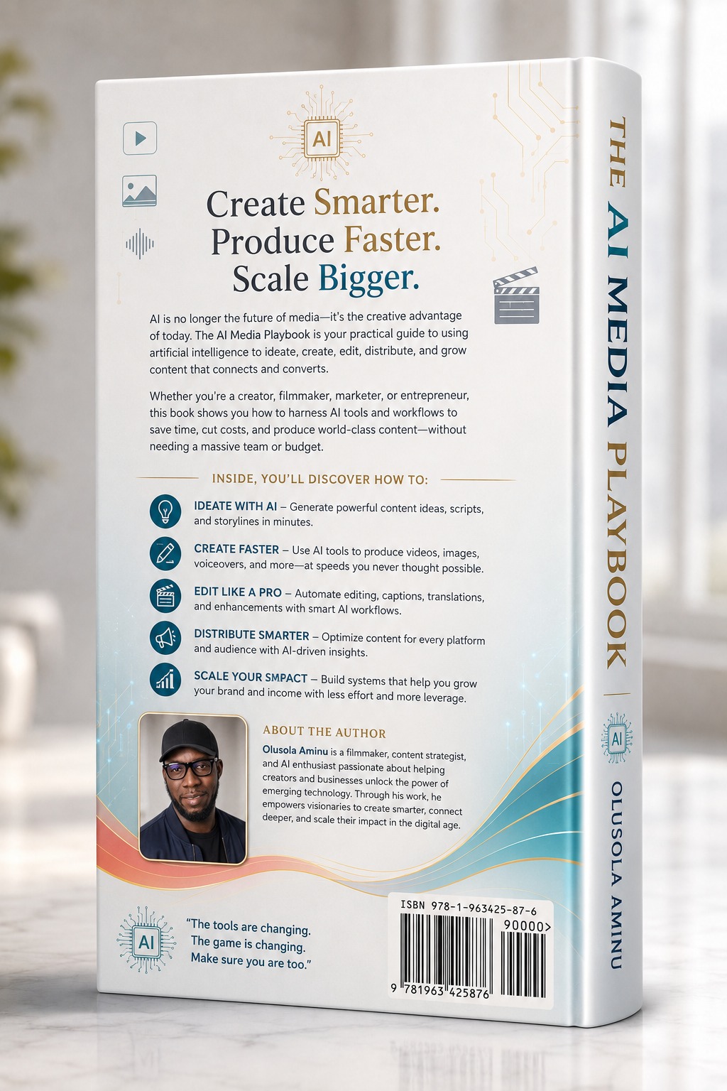 The AI Media Playbook back cover